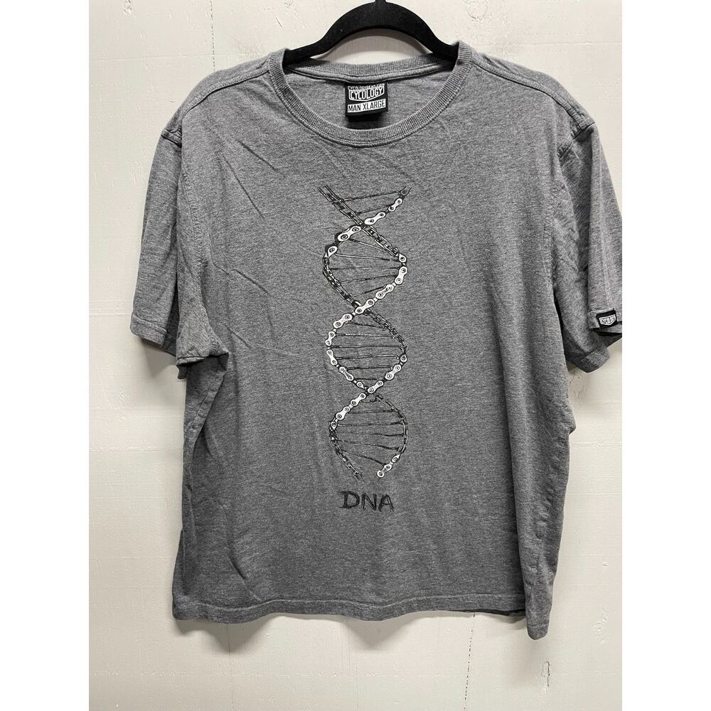 Cycology Men's T-Shirt Size XL DNA Gray color Biking Cycling